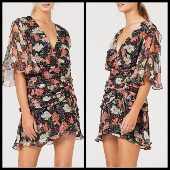 💕STEVIE MAY💕 Serendipity Mini Dress Dark Paradiso Small S NWT - Picture 5 of 17